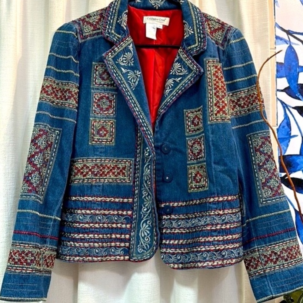 🖤Coldwater Creek Embroidered‎ jacket - Picture 3 of 6